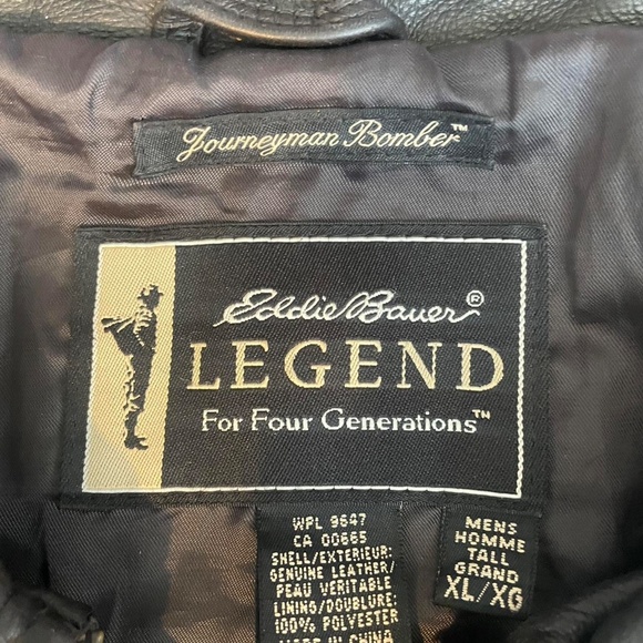 Eddie Bauer Journeyman Leather Jacket XLT - Picture 5 of 5